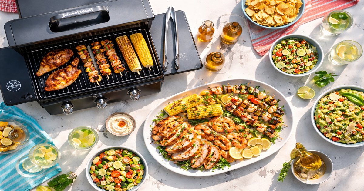 char griller in use