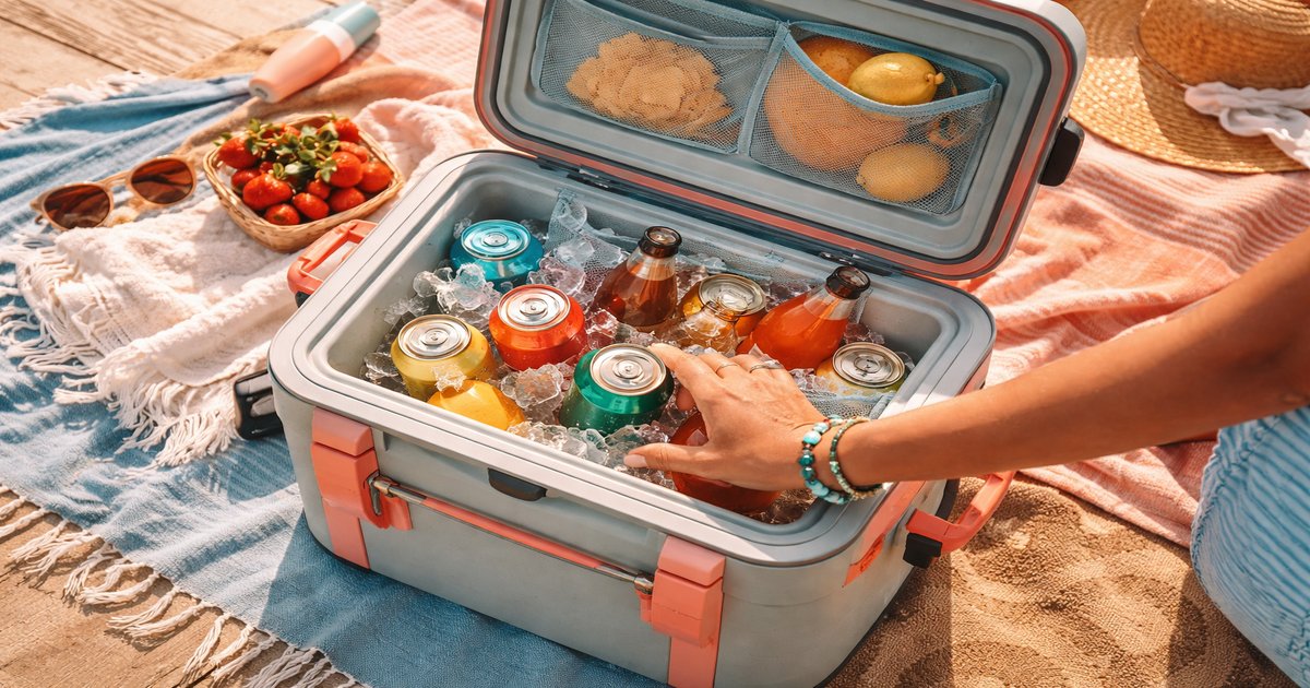 rtic cooler in use